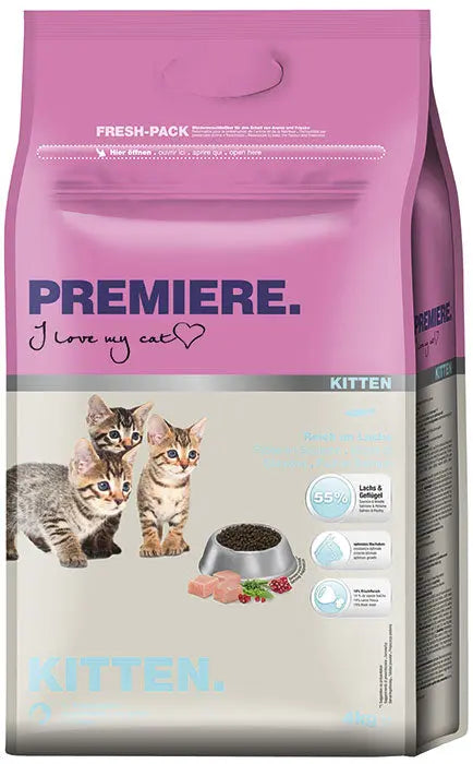 Kitten fjerkræ og laks 4 kg