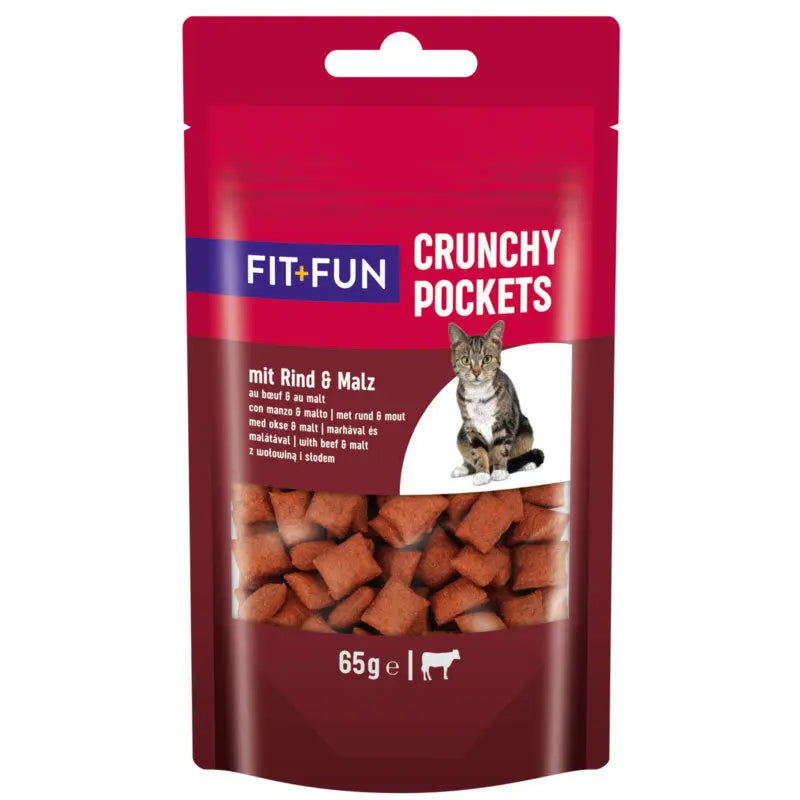 Godbidder Crunchy Pocket okse, malt 65 g