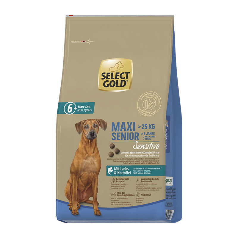Senior Sensitive Maxi laks, kartoffel 12 kg