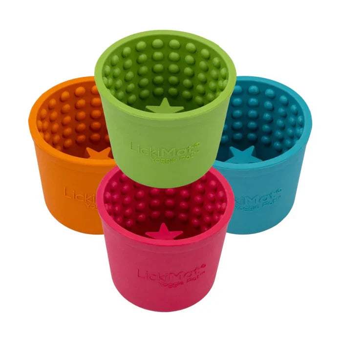 Lickimat Yoggie Pot 9,5x9 cm orange
